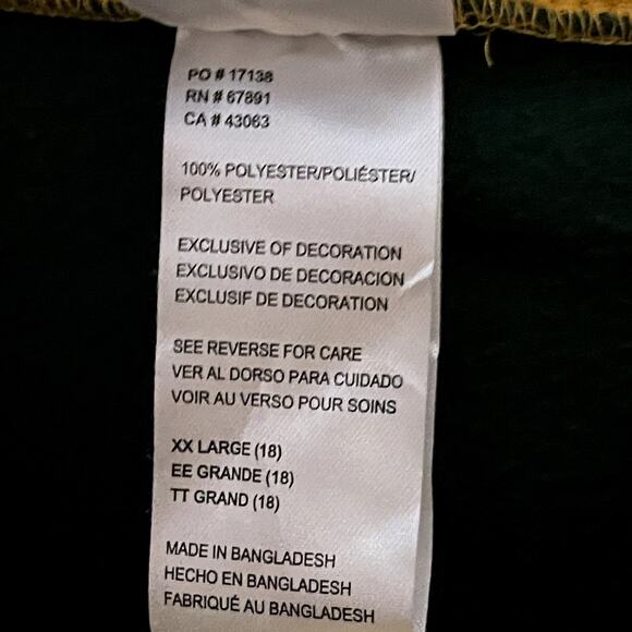 NFL Team Apparel Kids Green Bay Packers Full Zip Fleece Jacket Size Youth XXL - Picture 5 of 5